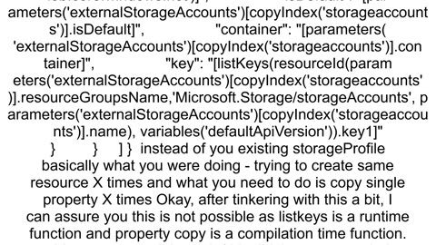 Azure ARM template with array as parameter