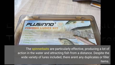 Customer Feedback: PLUSINNO Fishing Lures Baits Tackle Including Crankbaits, Spinnerbaits, Plas...