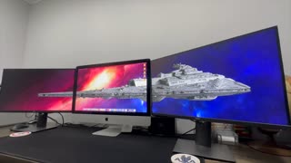One Picture across Three Monitors