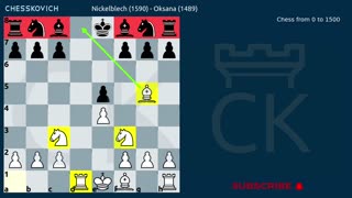 Chess Middlegame from 0 to 1500: Commented Game 6