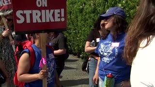 Hollywood writers look for love on the picket line