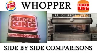 Whopper Whopper Burger King AD Side By Side