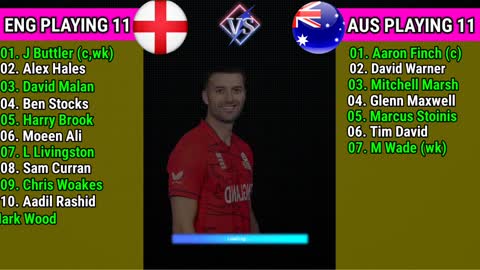 T20 World Cup 2022 England vs Australia playing 11 comparison AUS vs ENG 26th Match Playing 11