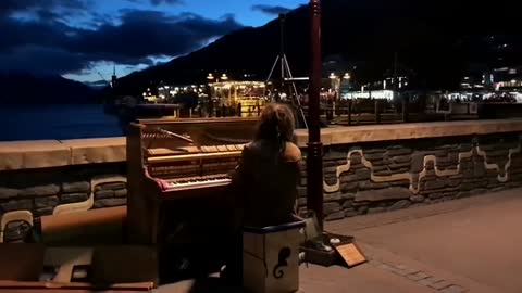 street piano playing