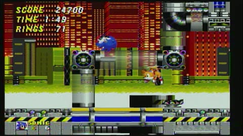Playing "Sonic The Hedgehog 2" Emerald Hill Zone 1 HD Video (Part 1)
