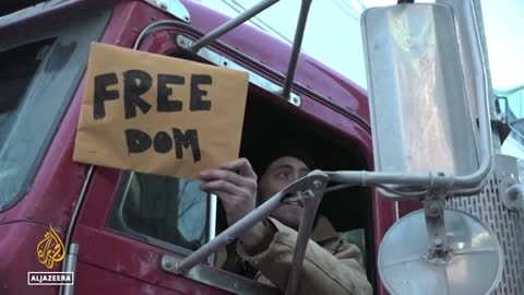 Truckers protest in Ottawa against Canada’s vaccine mandate VIVA LA FREEDOM