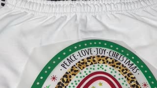 Experience Christmas Magic: DTF Printing on Sweat Shorts by Alpha DTF Print! 🌈🎄