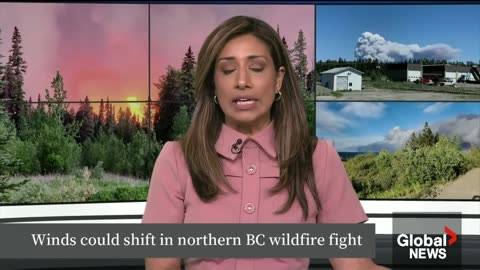 BC wildfires: Winds push fire east, away from northern community of Tumbler Ridge