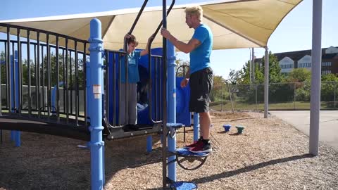 CCL Students Test Playground Obstacles with American Ninja Warrior