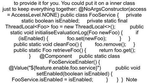 How to injectretrieve an application property inside a static method