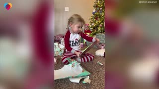 3-year-old's reaction to gift from Santa goes viral