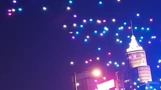 Over 1,000 Drones Stage Light Show in HONG KONG National Day