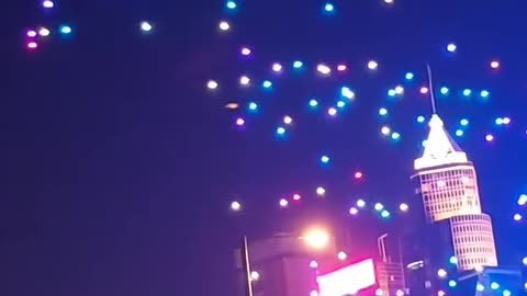 Over 1,000 Drones Stage Light Show in HONG KONG National Day