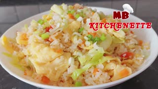 World Best! Classic Fried Rice with Veggies! 5 Minute Recipe! The whole family will love it! Try It!