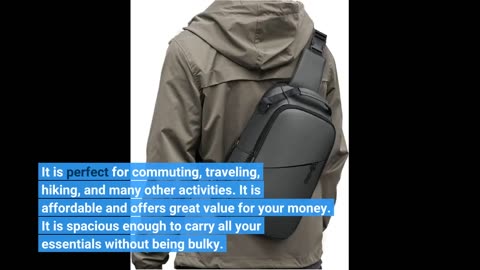 Customer Feedback: SEAFEW Anti Theft Sling Crossbody Backpack Shoulder Bag for Men, Lightweight...