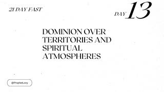 21 DAYS OF DOMINION // DAY 13 // DR. LOVY L. ELIAS