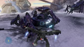 Halo 3 Taking Out Two Scarabs With Hornet