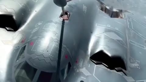 Beauty and the Beast refueling in Air B-2 long Range stealth Bomber
