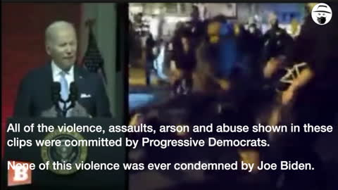 Hypocrisy by Biden - Violence by Democrats