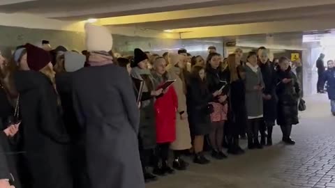 Ukrainians Sing Praise Jesus Christ In Train Station Bomb Shelter