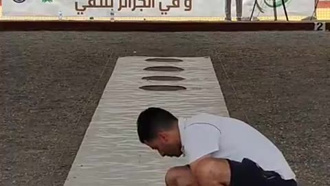 Tir de précision championnat arabe de petanque