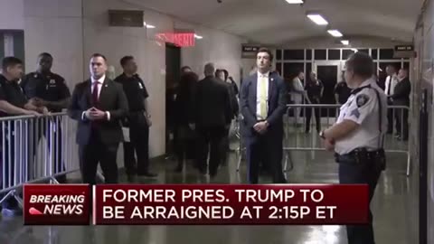 Trump currently being processed in New York City courthouse before hearing