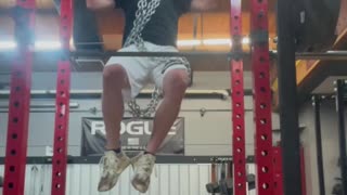 8 Pull-ups with 2 chains (40 lbs)