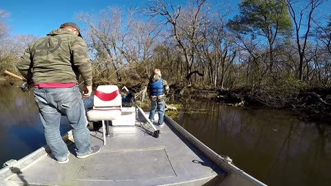 Epic crappie spawn in the creek 2024, limit of slabs on jig