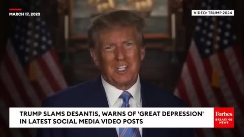 'And To Go A Little Bit Further...'- Trump Goes After DeSantis, Warns Of New 'Great Depression'