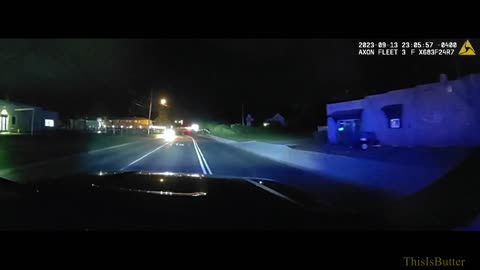 Dashcam shows suspect fleeing from Sandusky officer from a traffic stop for speeding