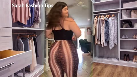 LEGGINGS OUTFIT 👖TRY ON HAUL and MORE IDEAS ....🌺👗..... أفضل أزياء