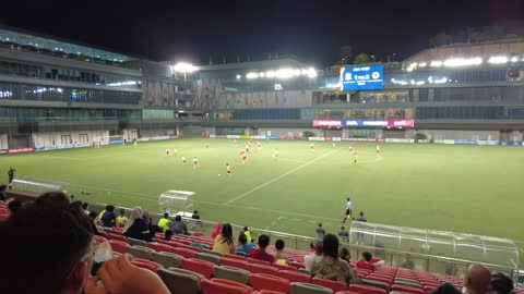 First time at a football game | Singapore Premier League match