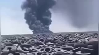 This is The World's largest Tire Graveyard in Kuwait, a world bomb disaster