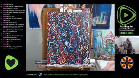 Live Painting - Making Art 7-5-23 - Art on Rumble
