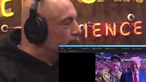 Rogan talks about when President Trump came out in Madison Square Garden.