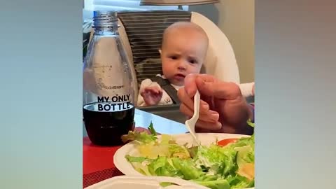 Cutest baby eating moments baby awesome video