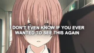 Control how you respond (A Silent Voice)