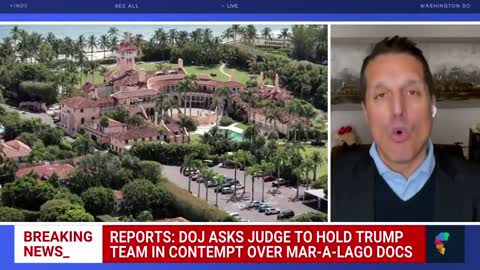 DOJ Asks Judge To Hold Trump Team In Contempt Over Mar-a-Lago Docs