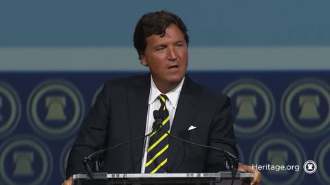 Tucker Carlson gives Keynote Address at Heritage 50th Anniversary Celebration, April 2023