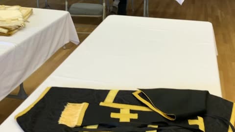 October 2019 repairing priest vestiments at my parish