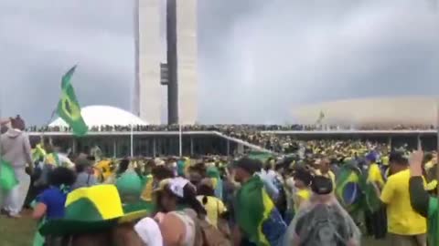 The Moment Brazil's Protesters Breached the Barricades is NUTS