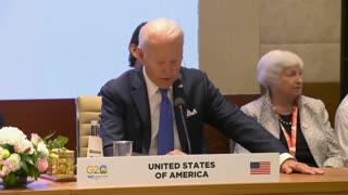 Biden embarrassing the USA at G20 summit
