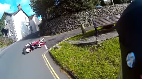 Slippery Road Causes Bike Accident