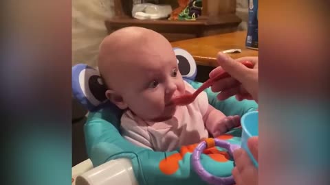 Funniest Baby Moment: Surprise Things Make Baby Feel Like... Oops! Cute Video