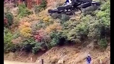 The world's first flying motorcycle