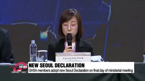 GHSA members adopt new Seoul Declaration on final day of ministerial meeting