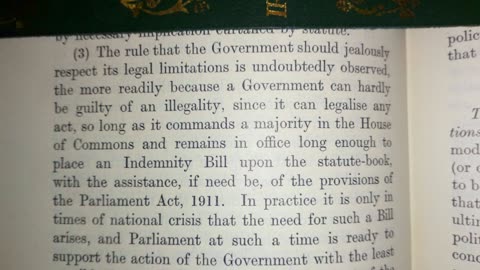 Excerpts from A V Dicey, introduction to the study of law of the constitution