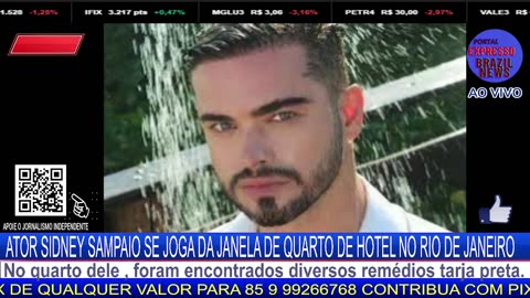 ATOR SIDNEY SAMPAIO SE JOGA DA JANELA DE QUARTO DE HOTEL NO RIO DE JANEIRO