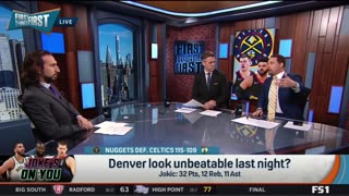 FIRST THINGS FIRST Nick reacts to Jokic’s triple-double helps Nuggets to season sweep of Celtics