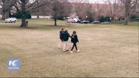 Trump 's Family “Seen” Walking out White House!!